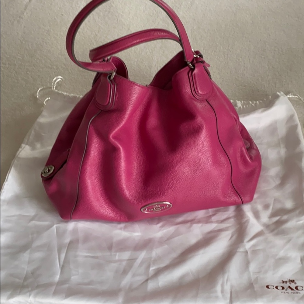 Pebble leather Coach Hobo